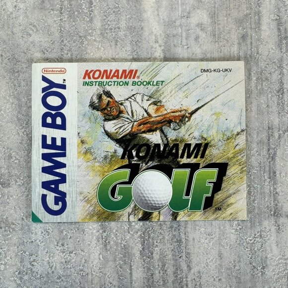 Konami Golf Instruction Booklet - Nintendo Gameboy - Picture 1 of 9